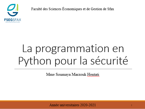 Python pour la sécurité